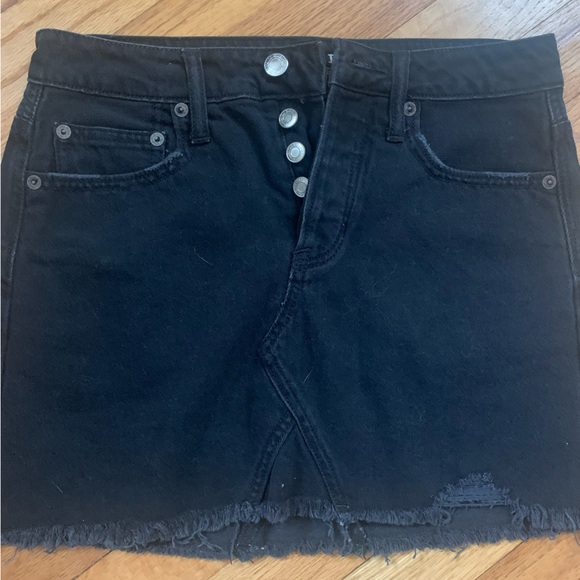 American Eagle y2k black denim jean skirt - Picture 4 of 10